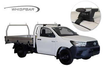 Yakima Whispbar roof racks Toyota Hilux